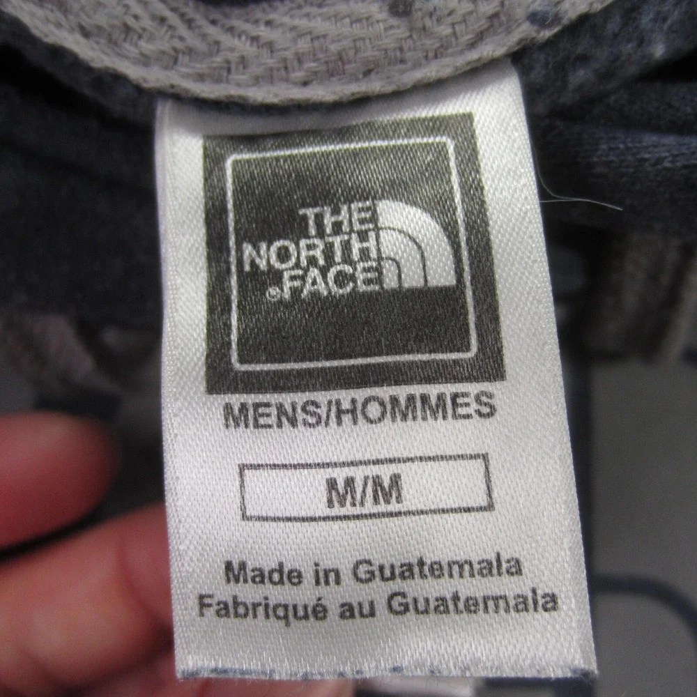 The North Face Men's M Blue Pullover Hoodie Sweatshirt‎ Graphic Logo Outdoor